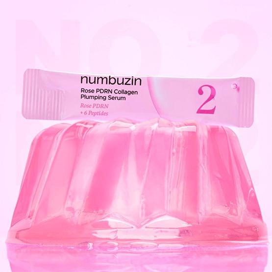 NUMBUZIN Nr. 2 Rose PDRN Kollagen Plumping Serum Duo-sett 1,2 ml*10 stk