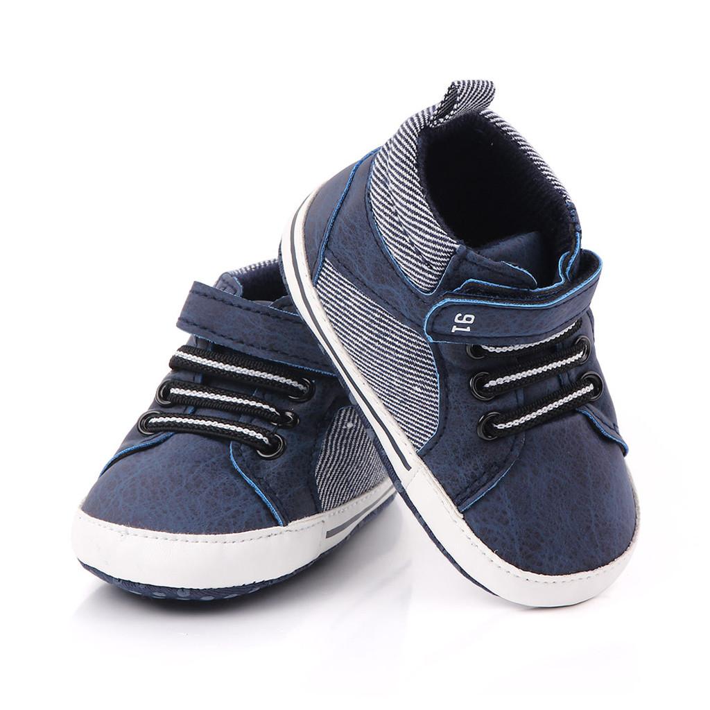 Newborn Baby Girls Boys First Walkers Soft Sole Shoes