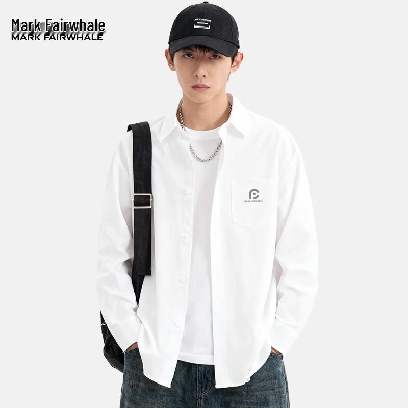 Mark Hua Fei Men s Oxford Fabric Long-Sleeve Shirt XL