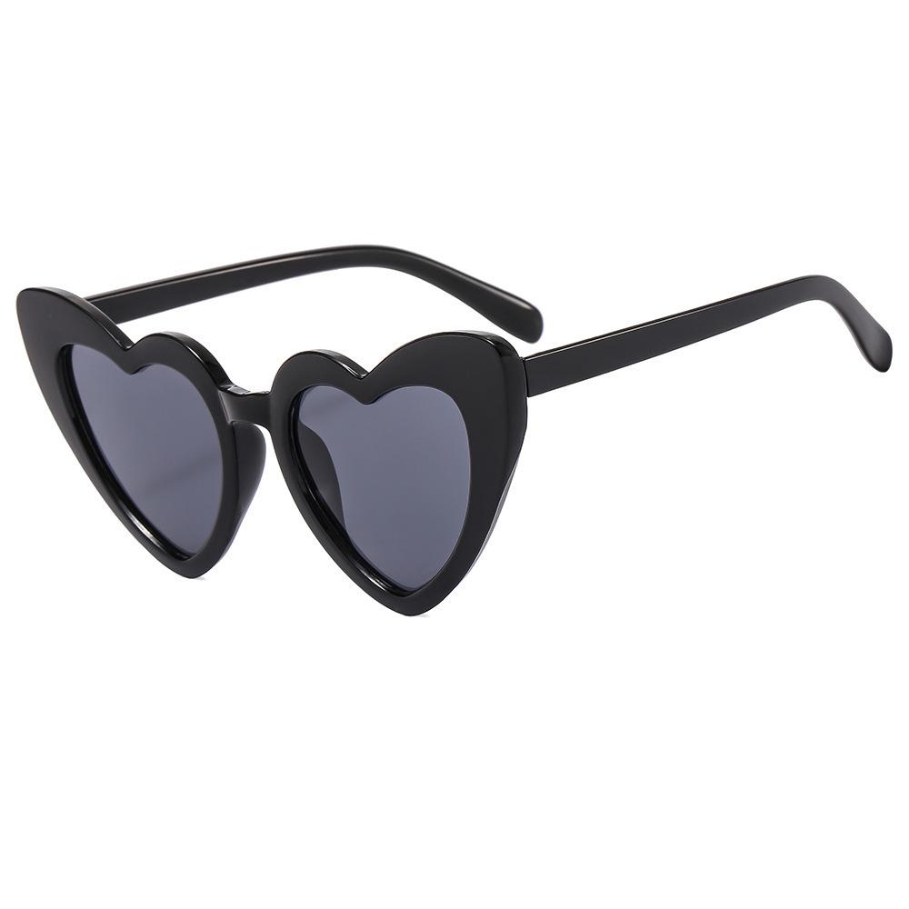 Love Women Sunglasses Cute Heart Sunglasses Trendy Big Peach Heart Sunglasses