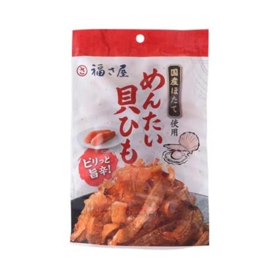 Fukusaya Mentaiko Shellfish Strips 30g Domestic Scallops Used Snack Delicacy Beer Sake Accompaniment Evening Drink