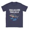 Trallallero Trallala Funny Shark Meme T-Shirt Summer Pure Cotton T Shirts For Mens Trending Casual Tee Shirt  Sleeve  Basic Tops