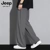 JEEP SPIRIT Men's Ice Silk Loose Straight Casual Pants