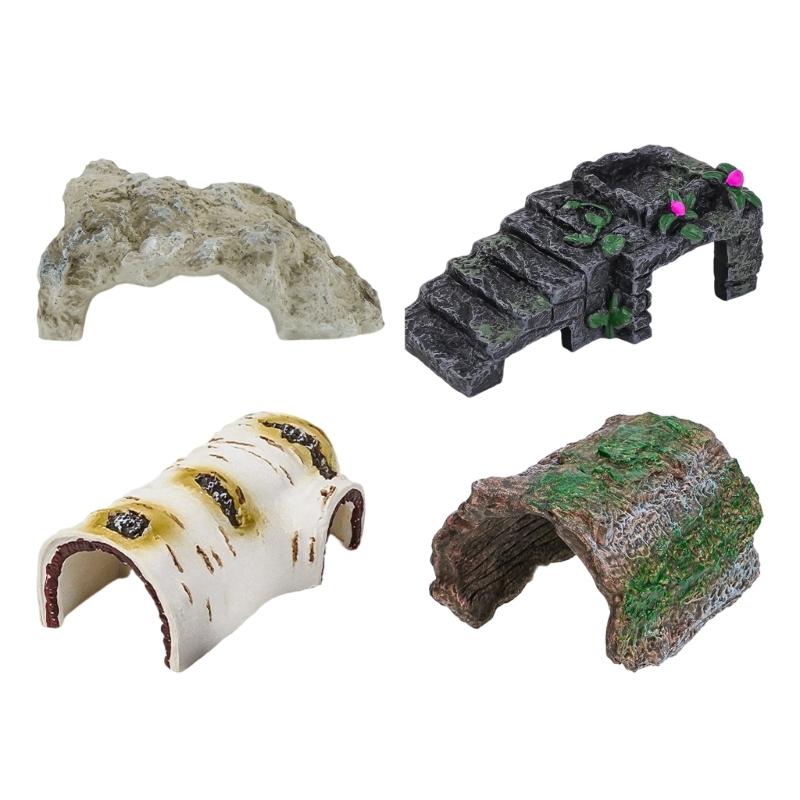 Aquarium Landscape Bark Rock Model Aquariums Decorations Art Crafts Terrarium Habitat Ornaments