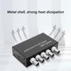 Metal Housing AHD CVI TVI BNC Video Distributor Unit Supports Various Camera Associations With 1 Input And 4 Outputs