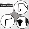 Camping Table Lantern Holder Easy To Install, Lightweight Iron Premium Folding Lamp Pole,