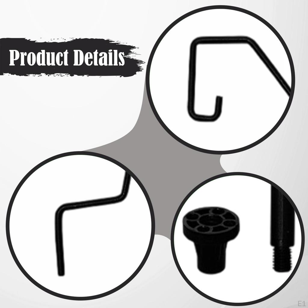 Camping Table Lantern Holder Easy To Install, Lightweight Iron Premium Folding Lamp Pole,