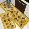 1Pcs Farmhouse Pattern Floor Mat Modern Kitchen Polyester Rug Non-Slip Colorful Indoor Carpet, For Home Bathroom Bedroom Living Room Decor