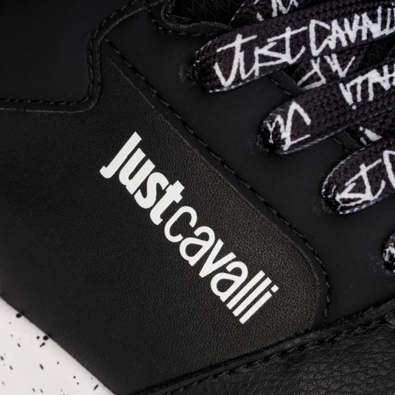 Just cavalli leather sneakers high boots - Size: 45