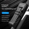 BENGGUO 76.7cm Extended Anti-Theft Lock for Mountain Bicycle/Electric Bike 6 Section Folding Alloy Steel Lock