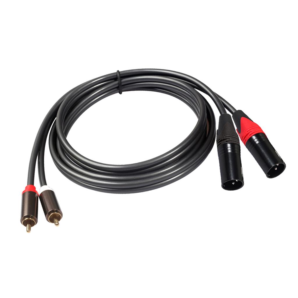 Buy 1pack 2 RCA To XLR Male Cable Audio Connector 1.5m for Sound Box