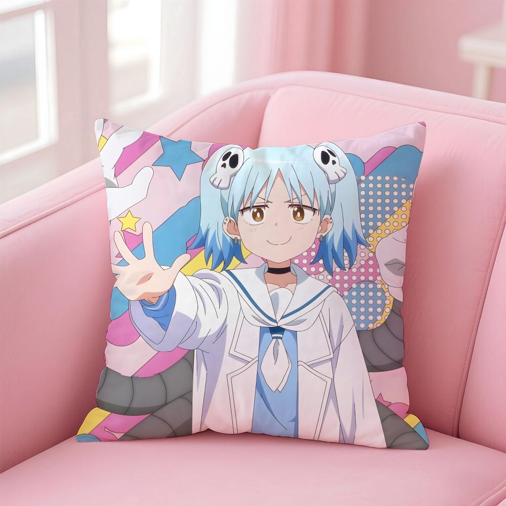 Ninja To Koroshiya No FutariGurashi Cushion Cover Comfortable Reversible Pillow Cover Ideal For Car Sofa Bedroom & Beyond
