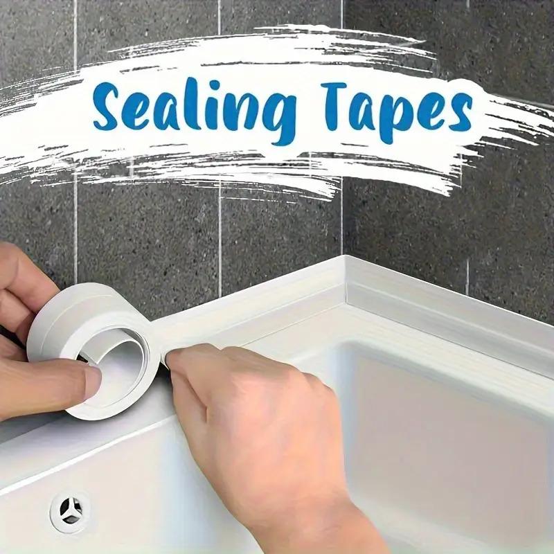 5-1M Waterproof Sealing Tape Mildew Proof Self Adhesive Caulk Strip for Bathroom Toilet Kitchen Wall Corner Gap Sealing