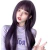 Harajuku-style Jellyfish Wig with a Slimming Effect. Heat-resistant, Long, Straight, Purple. Perfect for Cosplay, Parties, and Everyday Wear.
