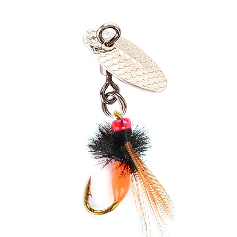 

Enhanced Fishing Rig with Rotating Lure, Poison Mosquito Fly Hook, and Mackerel White Stripe for Catching Success 14#