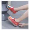 Cloth Shoes Casual Fly Weaving Sports Painted Single Shoes, Breathable Soft Sole Fashion Stirrups Women's Shoes
