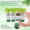 60-12 Holes Plastic Garden Nursery Pots Nursery Seedling Trays Seed Starter Trays Vegetable Seedling Pots Home Garden Tools