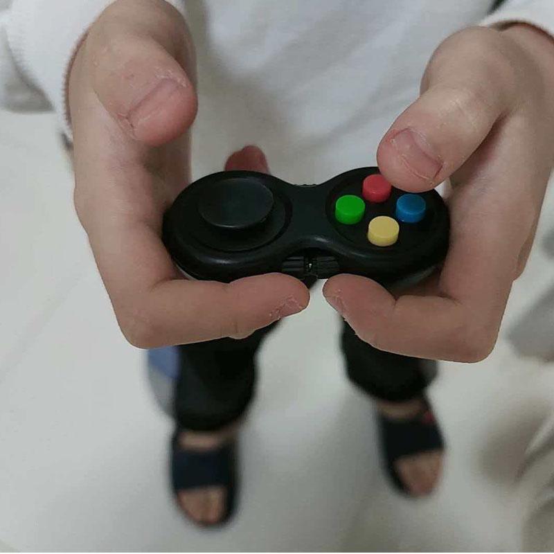 Fidget Controller Button Clicker Anxiety Add Adhd Ocd Stress Reliever Toys Adults Kids Improve Focus Pass Time Gadgets