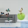 Wooden Bird Wall Art And Ceramic Figurine Sculpture for Garden Study Room Farmhouse Cafe Holiday
