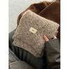 Women's Winter High End Scarf Versatile and Cute Blue Knitted Wool Neck Scarf Neck Protector Korean Style Student Trend