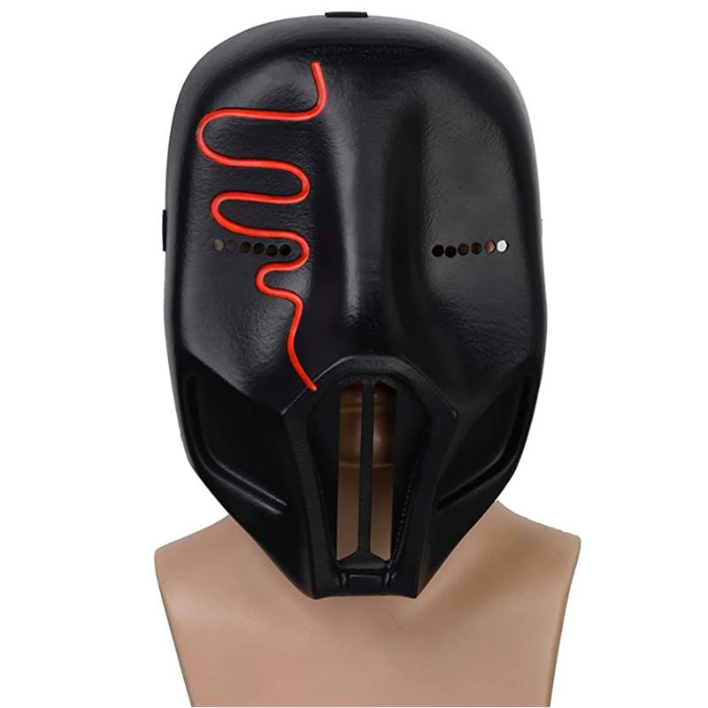 

Bulex Internet Celebrity Sickick Mask Halloween Masquerade Club Party DJ Mask Cosplay Costume Props Resin Masks for Adult чорний
