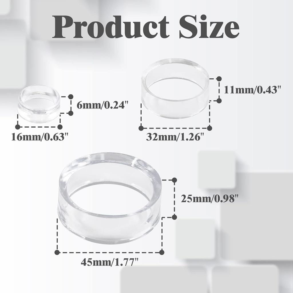 Acrylic Sphere Stand, Clear Ball Stand, Round Spheres Display Stands for Golf Ball, Crystal Ball, Baseball, Softball, Marbles,