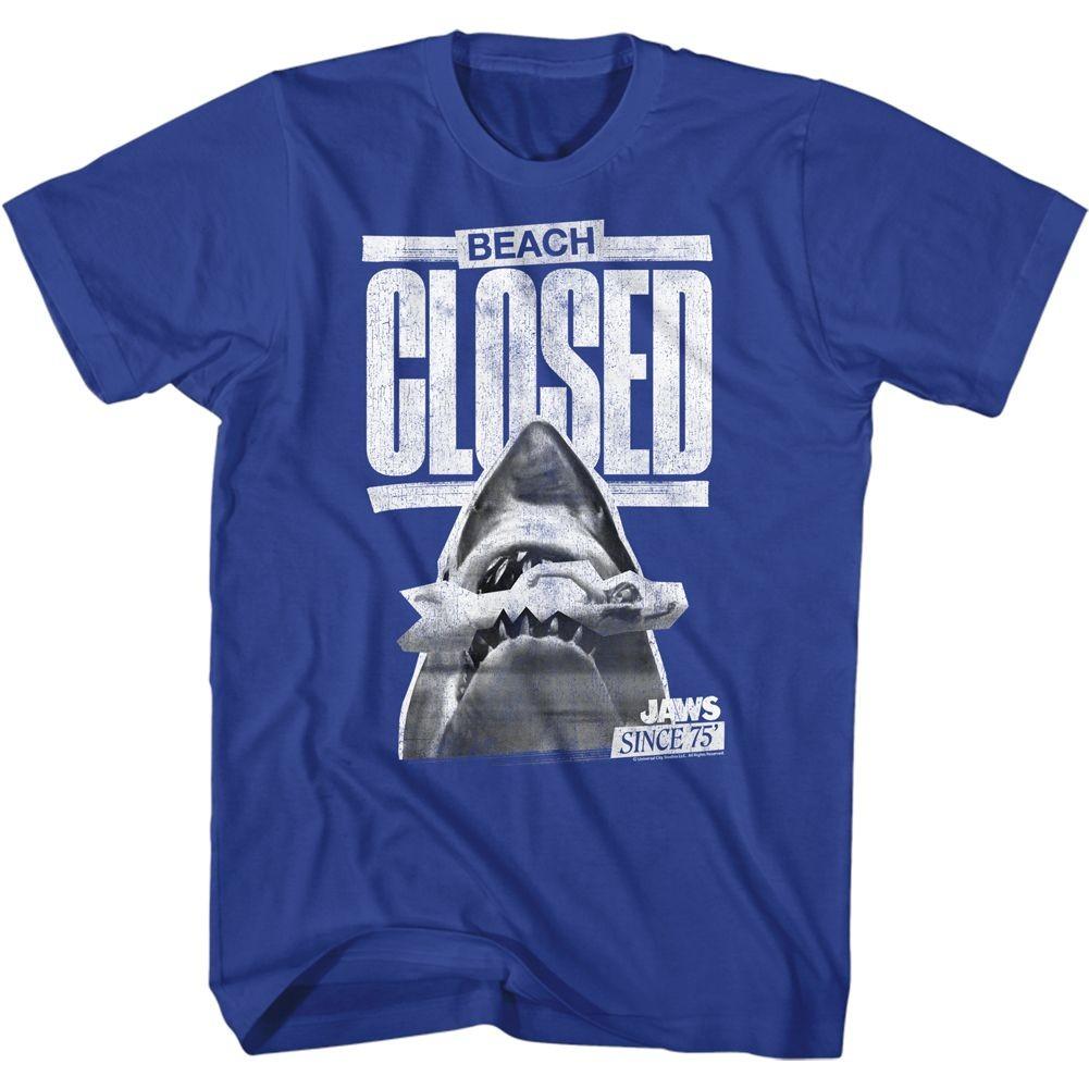 Jaws Beach Closed Movie Shirt XXXL
