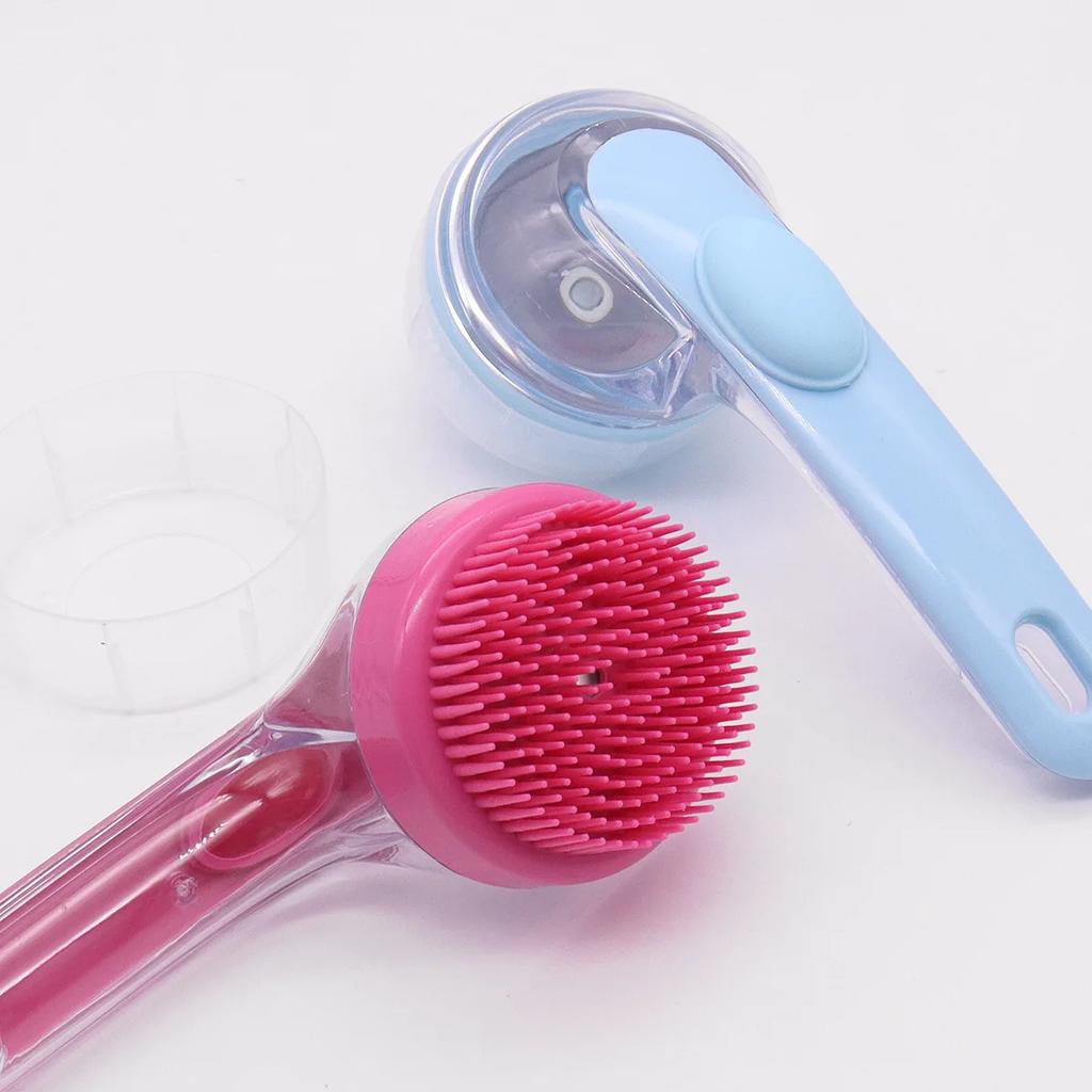 Multifunctional Pet Bath Brush Extended Handle Cat Dog Bath Brush Pet Cleaning Massage Brushes