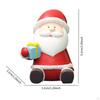 Christmas Santa Figurine Sculpture Party Supplies Desktop Ornament Decoration for Cabinet