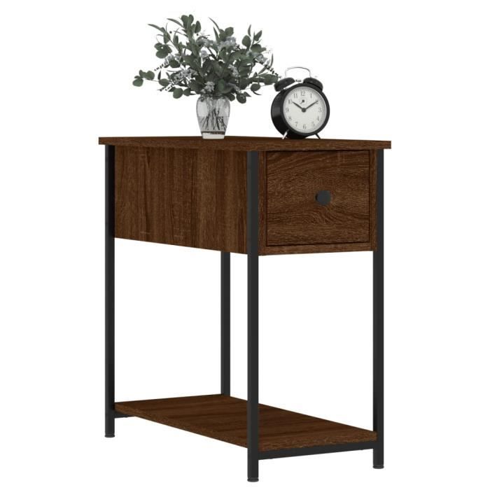 VidaXL Tables de chevet 2pcs chêne marron 30x60x60cm bois d'ingénierie 826062