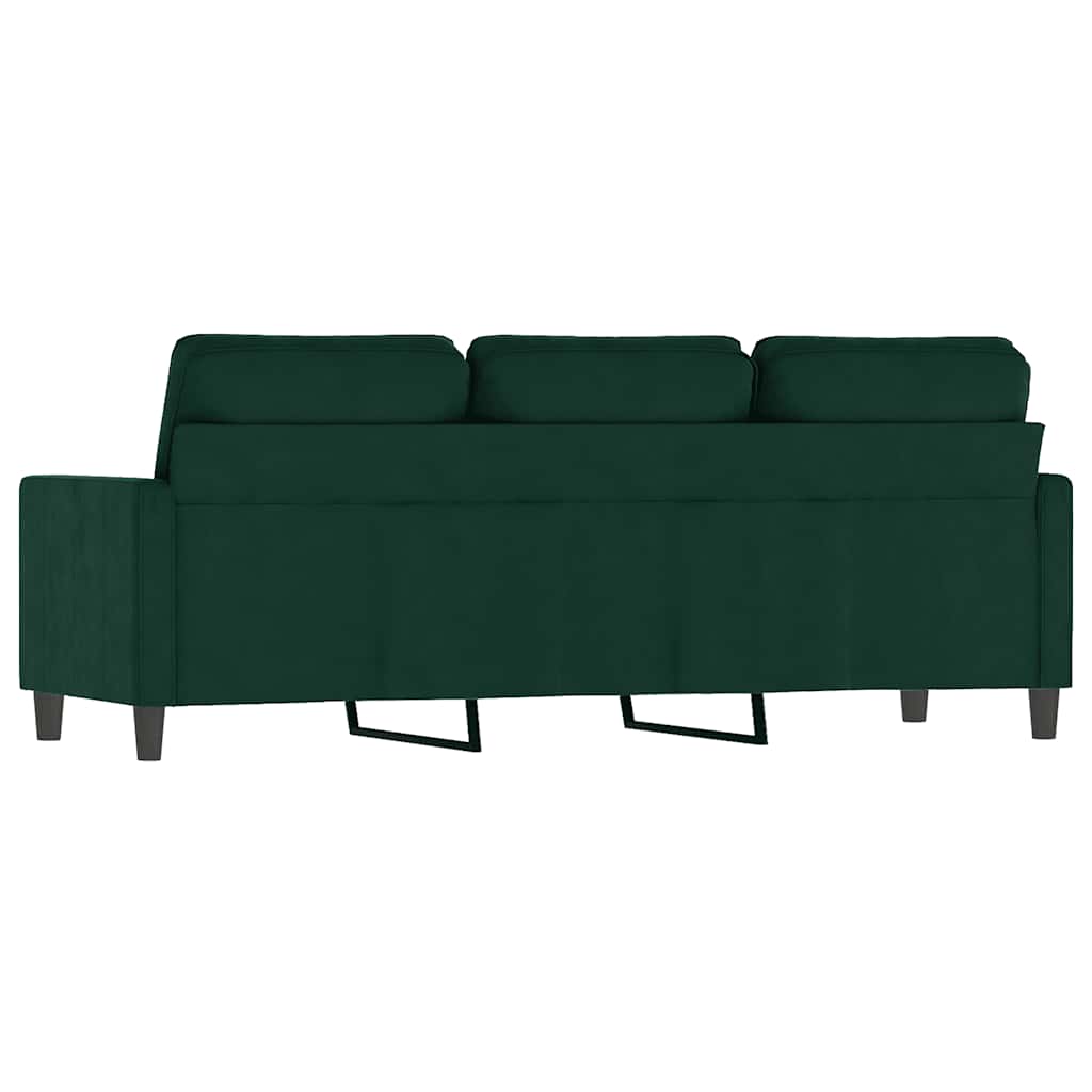 3 Seater Sofa Dark Green 180 Cm Velvet
