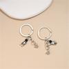 2 Pieces Astronaut Spaceman Keyring Friendship Birthday Gift for Best Friends