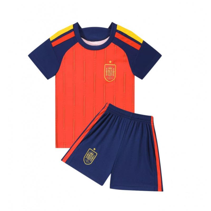 2027 Spain Home Kids  Soccer Jersey 22