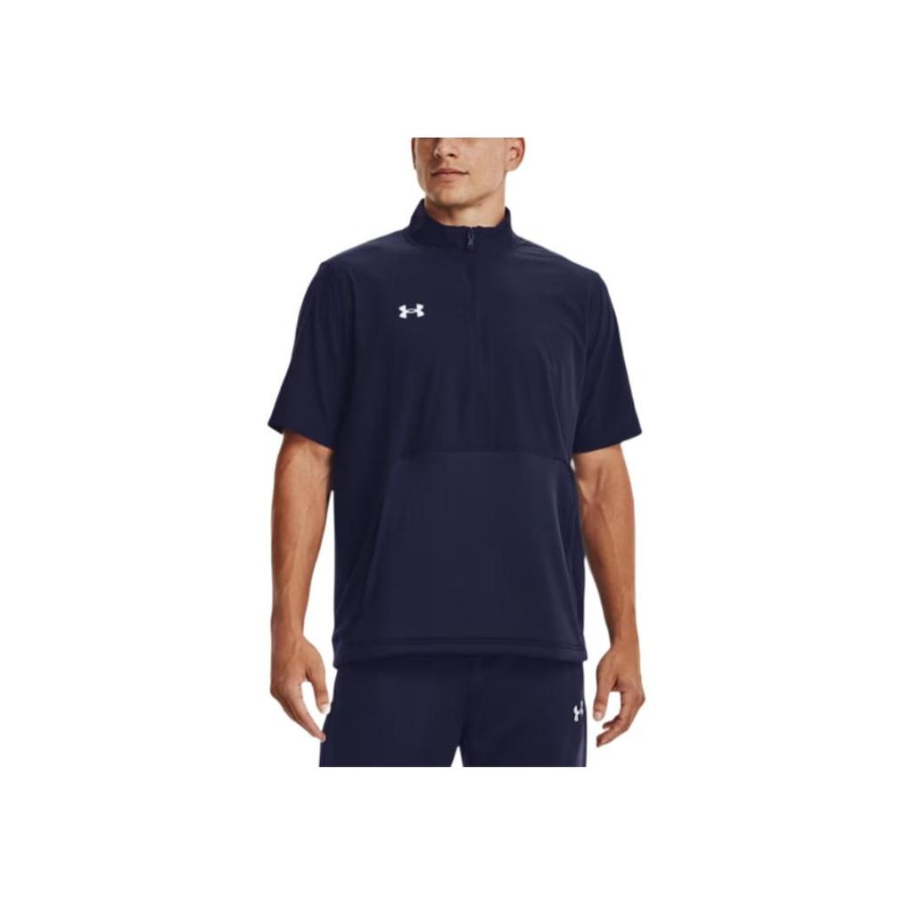 Under Armour Motivate 2.0 Waterproof Comfortable Breathable Loose Short Sleeve T-Shirt Men Tops Midnight-Navy 1370375-410