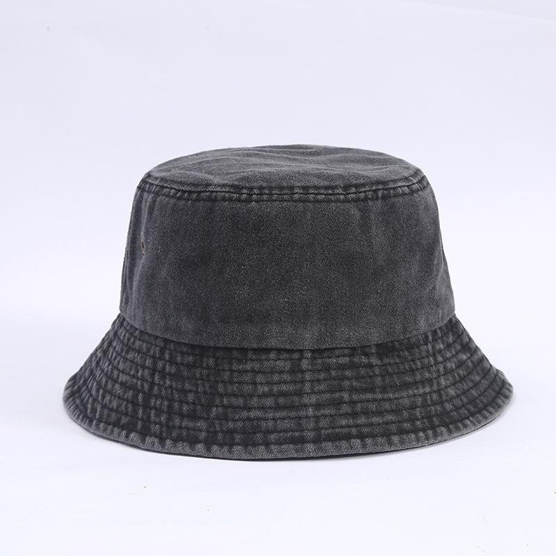 Retro Washed Fisherman Hat Simple Trendy Men and Women All-match Foldable Fashionable Cowboy Bucket Hat