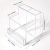 1PC Nail Drill Bits Holder Display Clear Display Box Transparent Makeup Organizer Nail Manicure Tools Acrylic Display