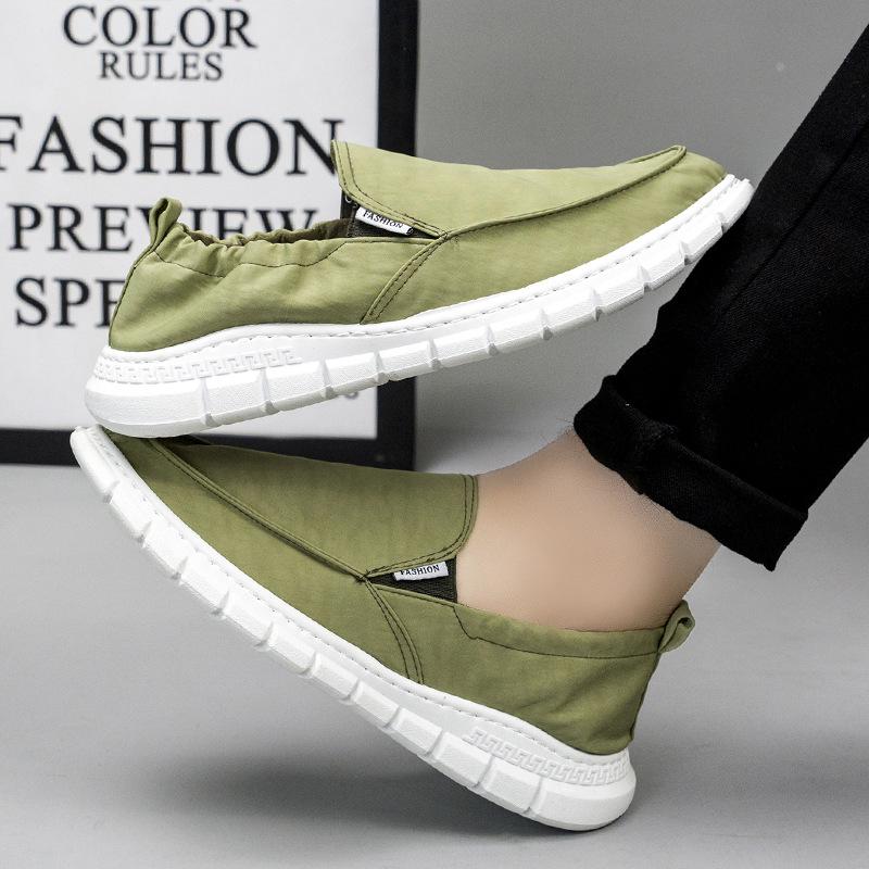 New Style Cloth Shoes Soft Sole Men's Shoes Breathable Casual Board Shoes Lazy Shoes Men's Casual Canvas Shoes