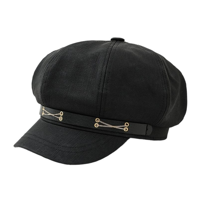 French Stylish Headwear Painter Hat Show Small Face Cabbie Hat