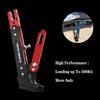 Motorcycle Universal Kickstand Adjustable Modified CNC Aluminum Alloy Adjustable Tripod Holder Kickstand Foot Side Support Stand Motor Scooter