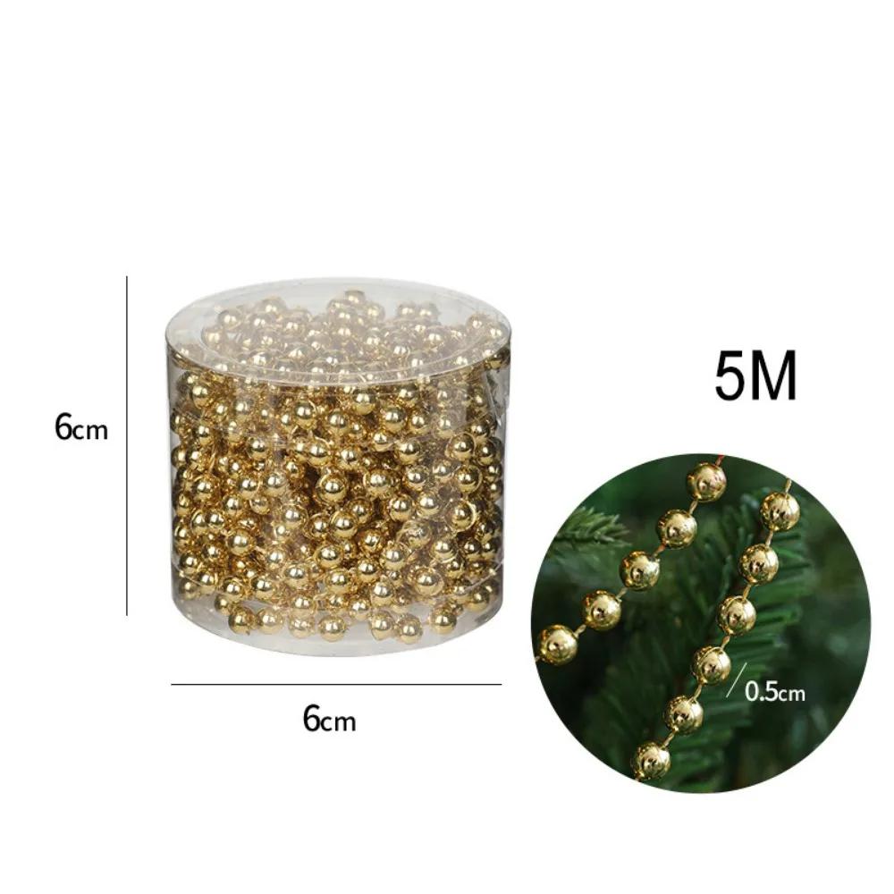 Creative 5M String Bead Chain Plastic Multicolor Christmas Tree Ornament Ornament Pendant Hanging Decoration Scene Arrangemen