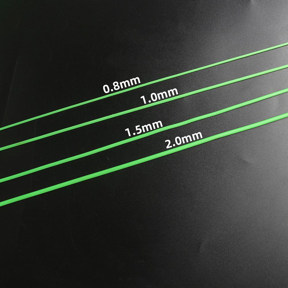 Luminous Tube 0.8mm/1mm/1.5mm/2mm 1/1.5m Length Fishing Tackle