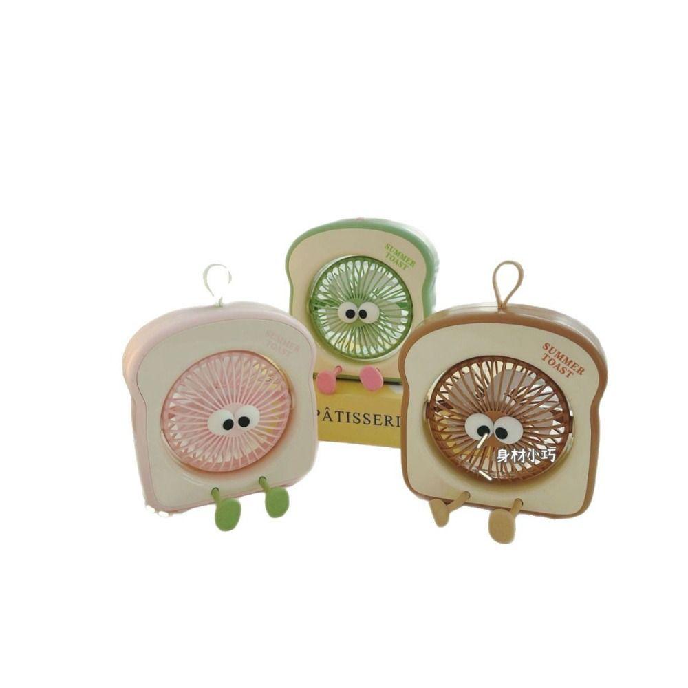 

ABS USB Mini Fan USB Personal Table Fan Adjustable Cartoon Handheld Fan Children Style-A