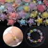 30/50pcs Star Acrylic Beads Candy Color Loose Spacer Beads For Jewelry Making DIY Bracelets Necklace Phone Key Chain Accessories