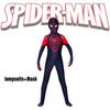 Costum Cosplay Spider-man Miles Morales Pentru Adulți Și Copii Salopetă Și Glugă din Fibră de Poliester Incluse
