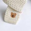 1 Pc Toddler Boy Girl Scarf Fashion Kawaii Cartoon Bear Scarfs for Baby Outdoor Warm Autumn Winter Knit Scarf Photography Prop