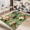1 Stück Retro-Vogelmuster Extra groß Rutschfester Bodenteppich, Büro, Familie, Schlafzimmer, Großer Teppich Innenbereich Teppiche, Lebendige Farben-W205