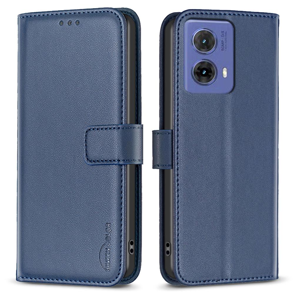 BINFEN COLOR BF17 For Motorola Moto G85 5G/S50 Neo 5G Wallet Case PU Leather Phone Cover