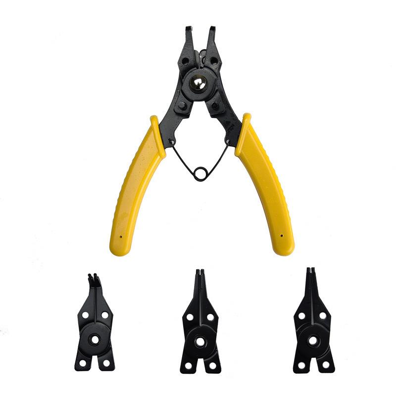 Multi-Functional Circlip Pliers Set: External/Internal Shaft & Spring Assembly Tool