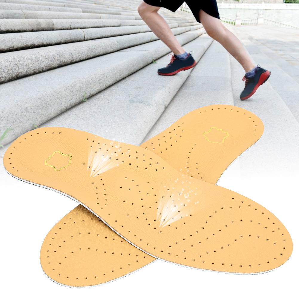Orthopedic Foot Arch Support Insole Anti Slip Breathable Foot Correction Insole (Yellow)(37-38 )