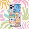 Summer Vibes Seaside Wine Transparent Phone Case For iPhone 17,13,15,12,11,14,16 Pro Max Mini 7,8 Plus SE4,17E Air Fundas